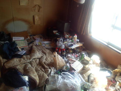 部屋の片付け着手前