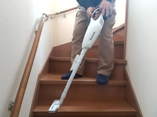 階段掃除写真