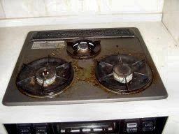 コンロ清掃前