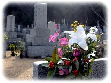 お墓参り・墓掃除イメージ